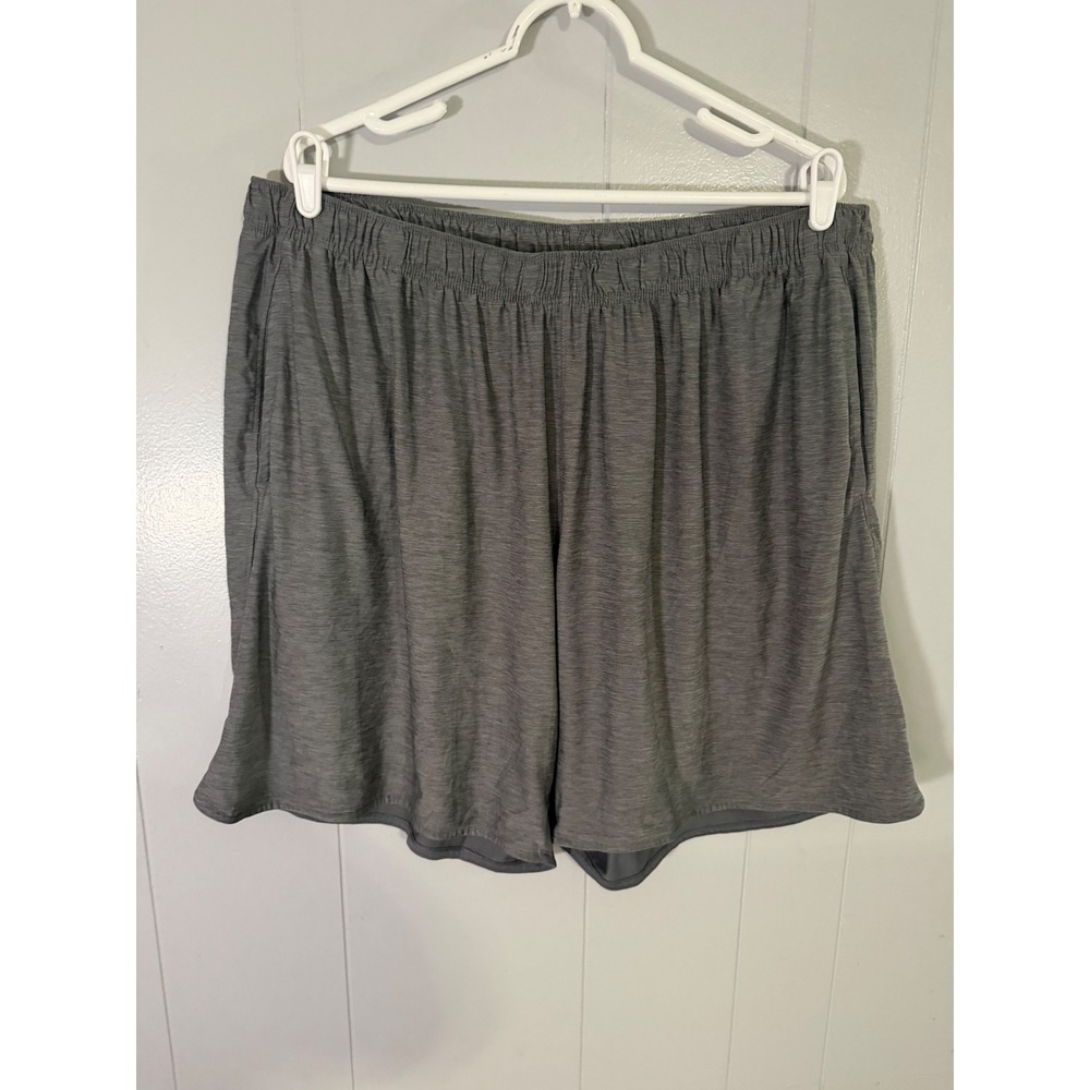 Athletic Works Shorts Mens 3XL Gray DriWorks Heathered Performance Gym 5598